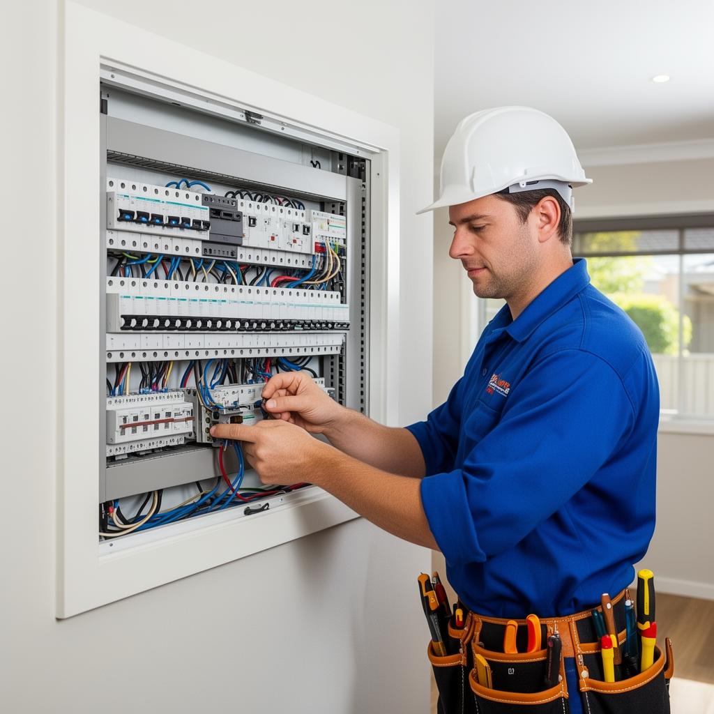 Omnora electrician at work